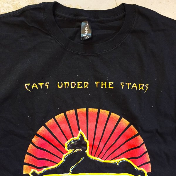 Jerry Garcia Band - Cats Under The Stars by Stanley Mouse T-shirt - Bear's  Choice Web Shop