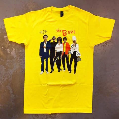The B-52's - Play Loud High Fidelity 1979 T-shirt on lemon yellow - Bear's  Choice Web Shop