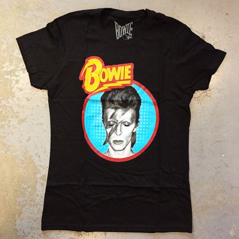 David Bowie - The Jean Genie Babydoll on black - Bear's Choice Web Shop