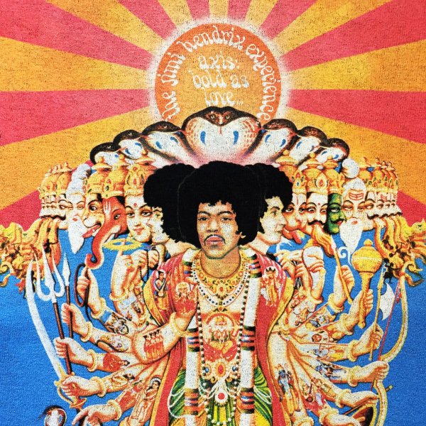 The Jimi Hendrix Experience - Axis: Bold As Love 1967 T-Shirt on black -  Bear's Choice Web Shop