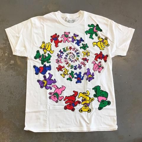 grateful dead spiral bears t shirt