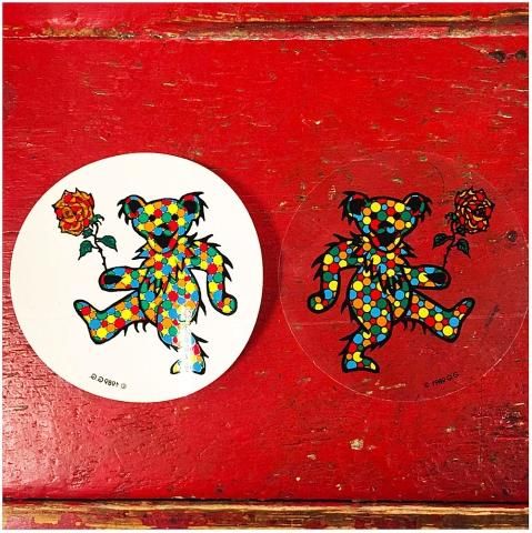 Grateful Dead - 'Polka Dot Bear' Vintage Window Sticker (New Grateful Dead - 'Polka Dot Bear' Vintage Window Sticker (New
