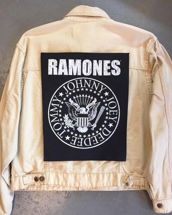 RAMONES - Classic Seal (Hey! Ho! Let's Go) Back Patch - Bear's 
