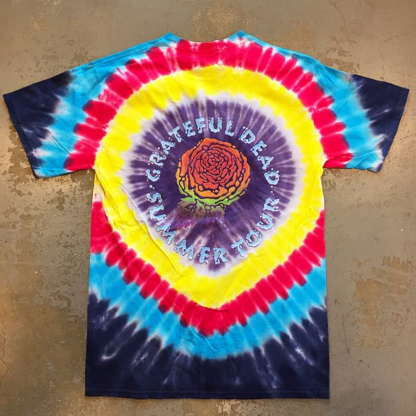 Grateful Dead - Rain Drops Steal Your Face (Last Summer Tour 1995) Tie-dye  T-shirt - Bear's Choice Web Shop