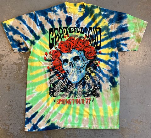 Grateful Dead - SPRING TOUR 1977 Tie-dye T-shirt - Bear's Choice Web Shop