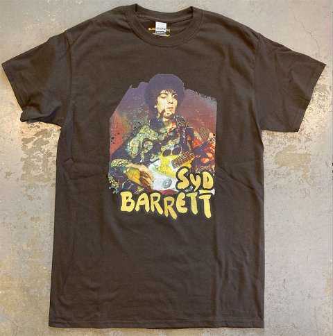 Pink Floyd - Psychedelic Syd Barrett T-shirt on Dark Brown - Bear's Choice  Web Shop
