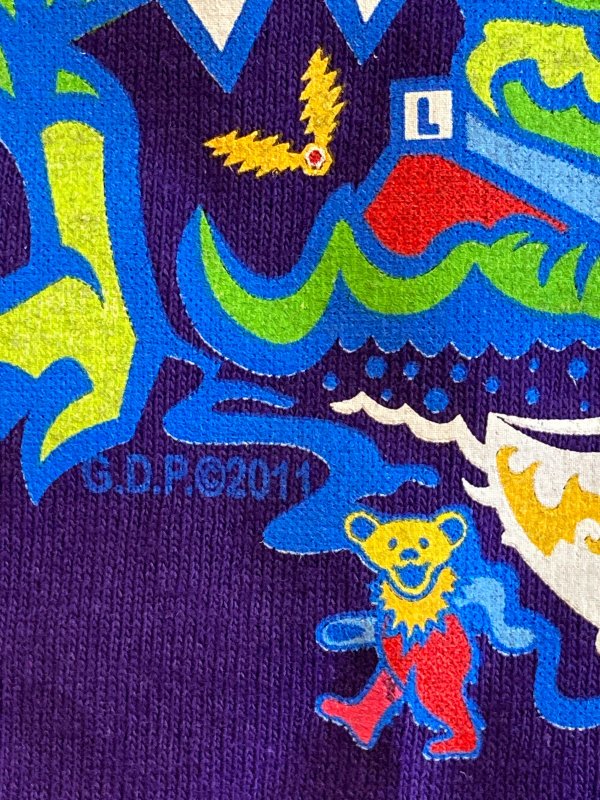 Grateful Dead - Alligator (Anthem Of The Sun) Long Sleeve T-shirt on purple  - Bear's Choice Web Shop