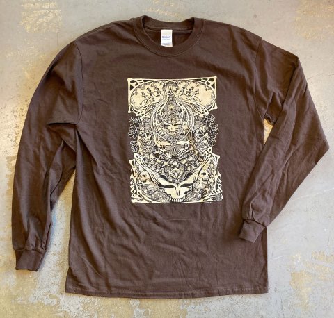 Grateful Dead - Aiko Aiko Long Sleeve T-shirt on retro brown - Bear's  Choice Web Shop