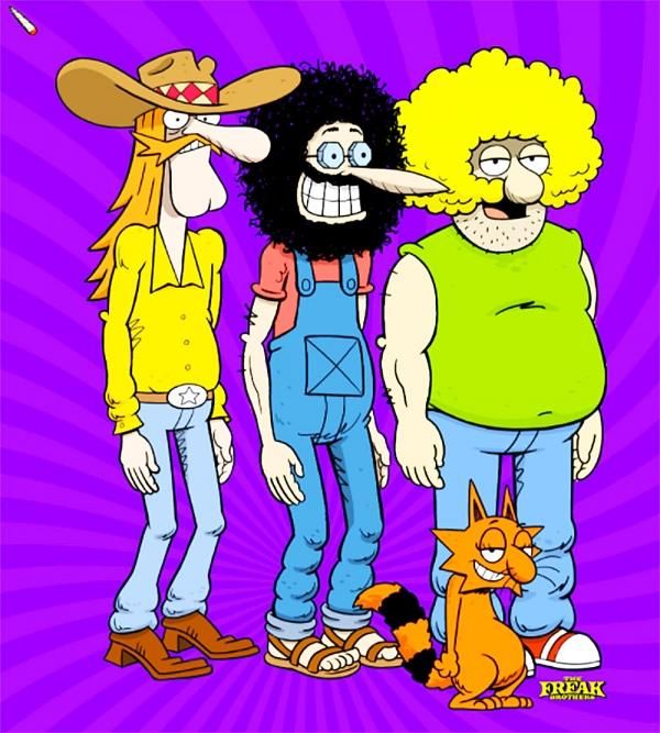 The Freak Brothers - The Fabulous Furry Freak Brothers Pin