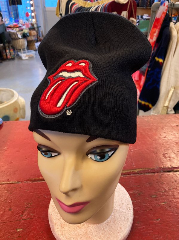 Rolling Stones The Sombrero De Beanie Cap Classic Tongue Logo Oficial Nuevo Size One Size 
