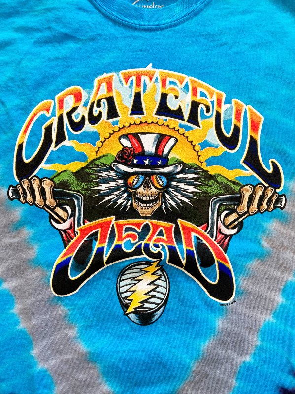 Grateful Dead - Blue Harley-Davidson Sam Tie-dye T-shirt - Bear's Choice  Web Shop