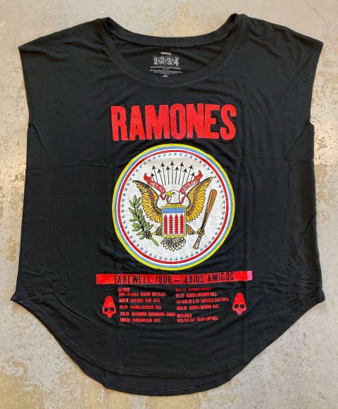 RAMONES - Adios Amigos 1995 Japan Tour Rayon Tee (Women's) - Bear's Choice  Web Shop