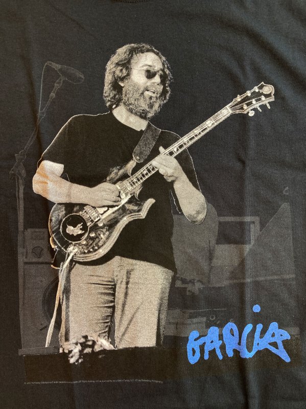 Jerry Garcia Band - Jerry Plays Irwin Tiger Guitar T-shirt on Black -  Bear's Choice Web Shop