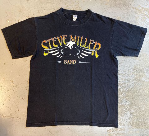 Steve Miller Band - Fly Like An Eagle T-shirt on black (Vintage Used  Clothing) - Bear's Choice Web Shop