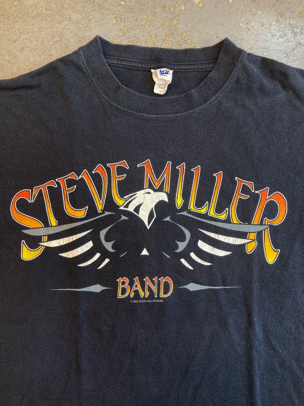 Steve Miller Band - Fly Like An Eagle T-shirt on black (Vintage Used  Clothing) - Bear's Choice Web Shop