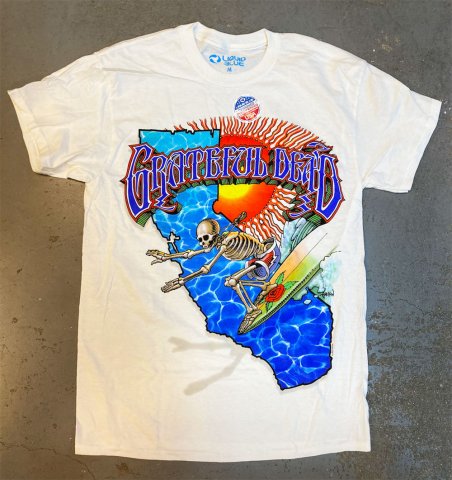 Grateful Dead - CALIFORNIA SURFER (Artwork by Rick Griffin) T-shirt -  Bear's Choice Web Shop