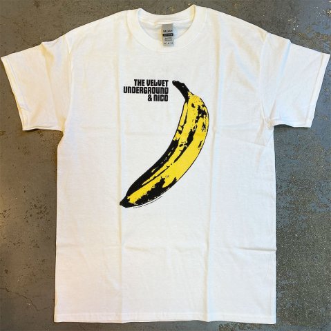 THE VELVET UNDERGROUND & NICO - Peelable Banana Cover T-shirt (White) -  Bear's Choice Web Shop