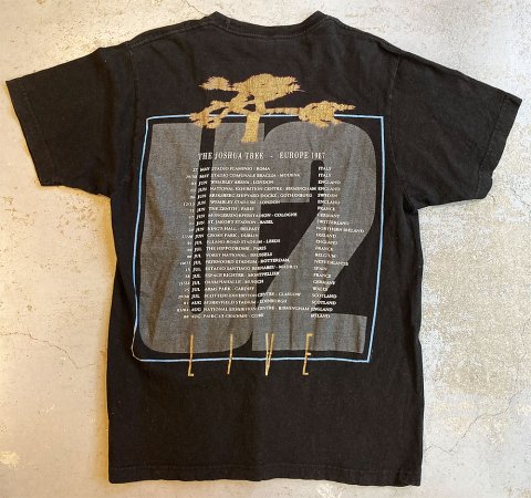 ヴィンテージ当時物1987 U2 Joshua Treeツアー Tシャツ