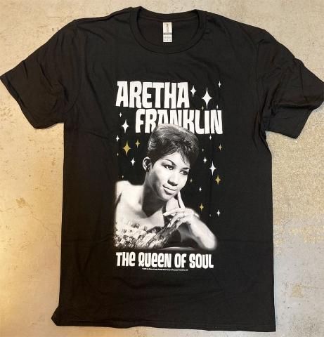 Aretha Franklin - The Queen Of Soul T-Shirt on Black