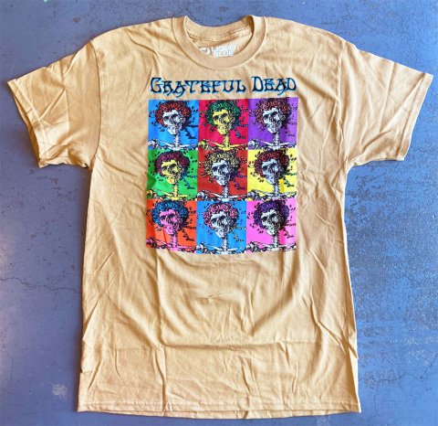 Grateful Dead - HOLLYWOOD BERTHA T-shirt on Gold - Bear's Choice Web Shop