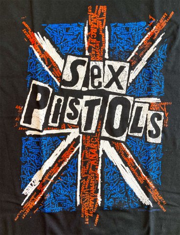 SEX PISTOLS - UNION JACK T-shirt on Black - Bear's Choice Web Shop