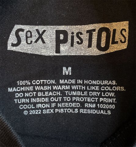 SEX PISTOLS - UNION JACK T-shirt on Black - Bear's Choice Web Shop