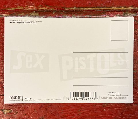 SEX PISTOLS - GOD SAVE THE QUEEN Postcard (Printed in the UK) - Bear's  Choice Web Shop