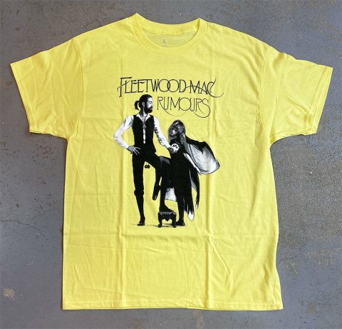 FLEETWOOD MAC - Rumours (噂) 1977 T-shirt on Yellow - Bear's Choice Web Shop