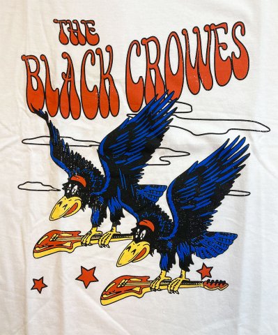 The Black Crowes - FLYING CROWES T-shirt on White - Bear's Choice Web Shop