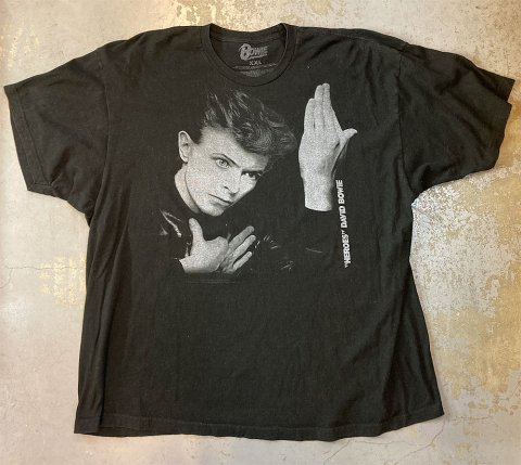 David Bowie - Heroes 1977 Vintage Style T-shirt (Vintage Used Clothing) -  Bear's Choice Web Shop