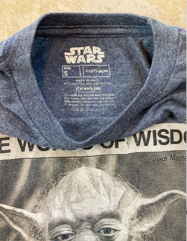 Star Wars - Jedi Master Yoda 'Free Words of Wisdom' T-shirt (Vintage Used  Clothing) - Bear's Choice Web Shop