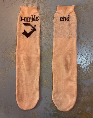 Worlds End - Brand Logo Braided Socks 'Salmon' (Savages Collection