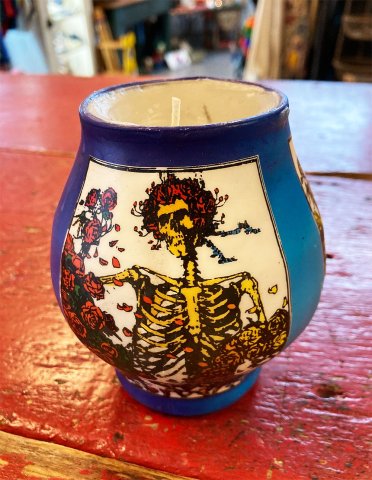Grateful Dead - 'Skull & Roses' Vintage Candle (New Old Stock) - Bear's  Choice Web Shop