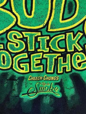 Cheech & Chong - 'BEST BUDS/Up in Smoke' T-shirt on Black
