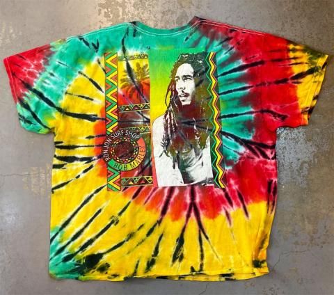 'Bob Marley x Ron Jon Surf Shop' Rasta Tie-Dye T-Shirt (Vintage Used  Clothing) - Bear's Choice Web Shop