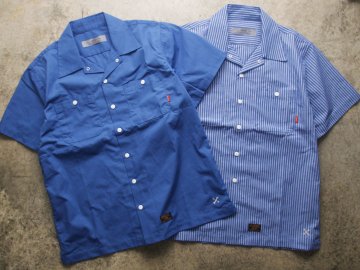 SKITLABEL [ S/S WORK SHIRTS ] 2 COLORS