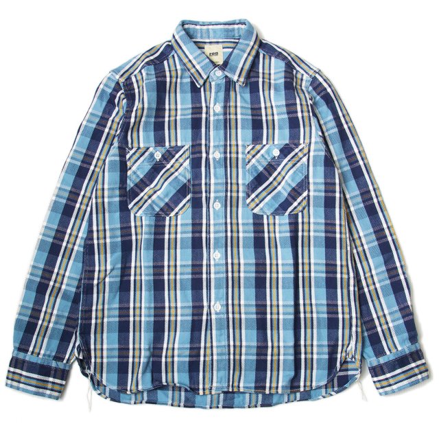 F O B Factory Heavy Flannel Work Shirt Navy 68 Brothersやblucoやbrixton等の正規取扱店 Untouchable Jp のオンラインショップ