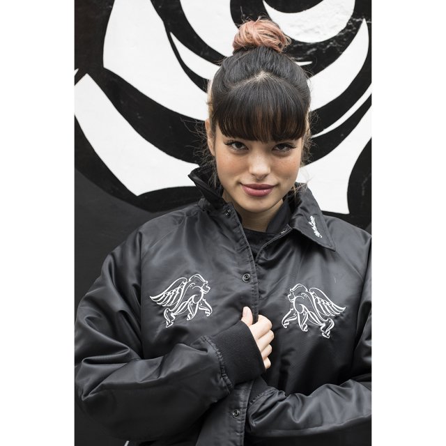 Stars'n Cacio x UNTOUCHABLE [ BOA COACHES JACKET ] BLACK