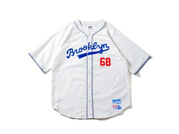 68&BROTHERS x Park Deli [ Baseball Shirts ] WHITE