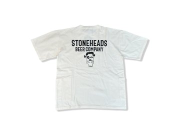 STONEHEADS BEER COMPANY [ PIQUE W POCKET TEE ] NATURAL