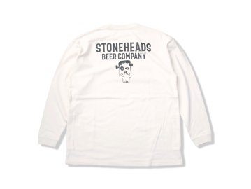 STONEHEADS BEER COMPANY [ W POCKET L/S TEE ] NATURAL