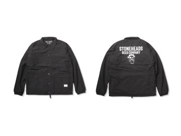 STONEHEADS BEER COMPANY [ 60/40 CLOTH COACHES JKT ] BLACK