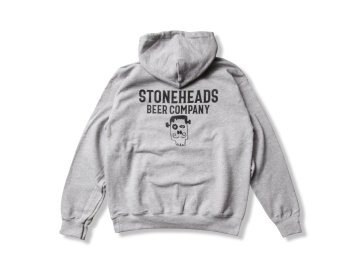 STONEHEADS BEER COMPANY [ HOODED SWEAT SHIRTS ] H.GRAY