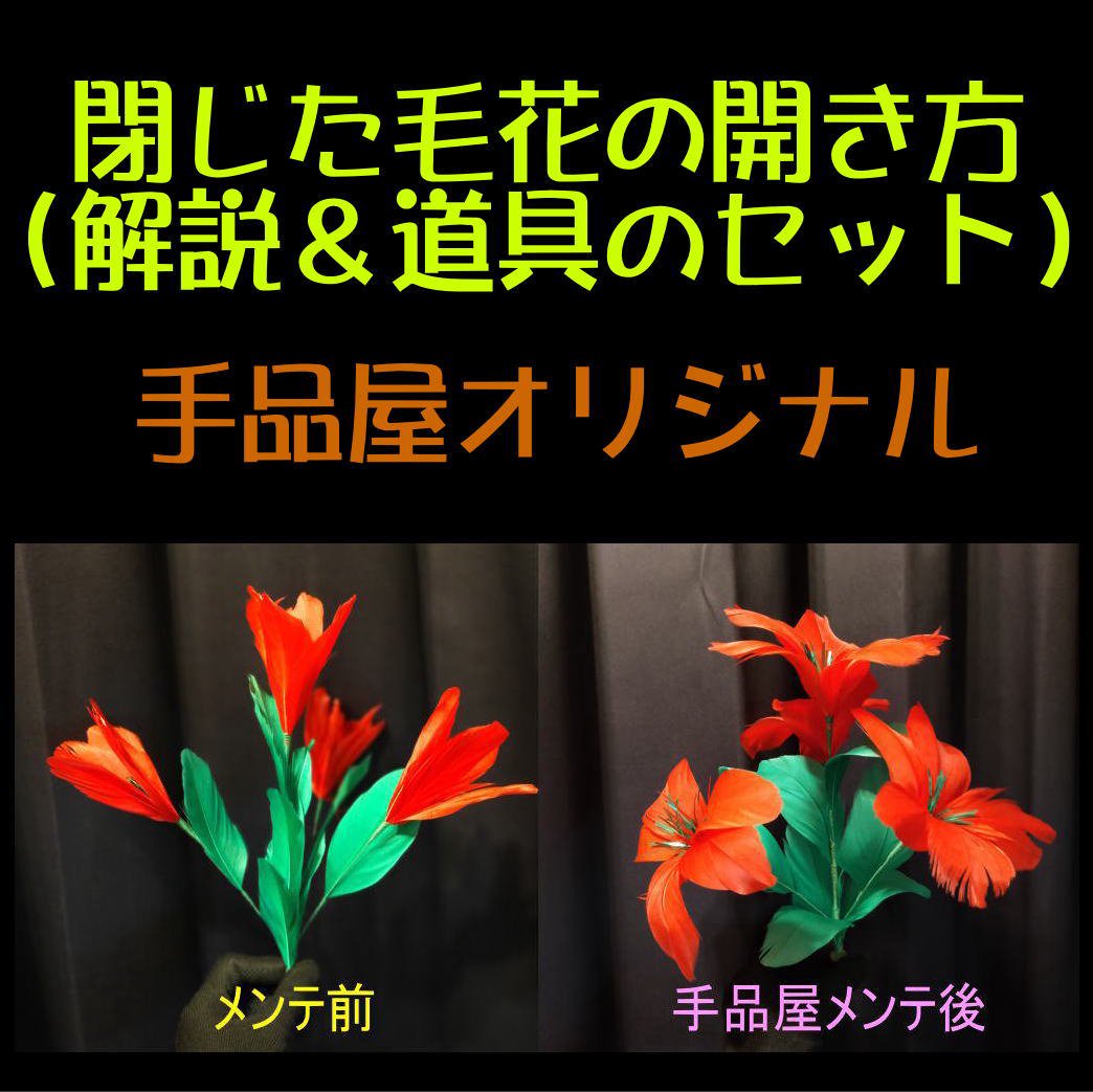 閉じた毛花の開き方（解説＆道具のセット）by.手品屋 - 手品屋