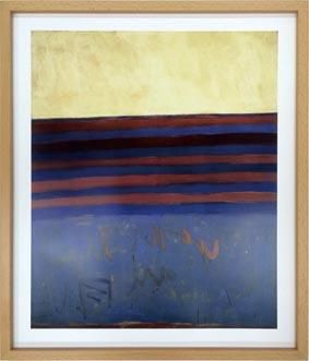 【抽象画】北欧 スカンジナビアアート 青いくちびる