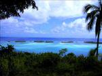 《アートフォト》タヒチ・ボラボラ島の海と小さな島々(レンタル対象)