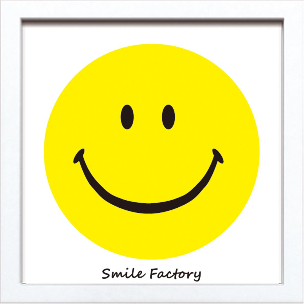 アートフレーム サインフレーム スマイル 笑顔 ニコちゃんマーク ゆうパケット 絵画や壁掛け販売 日本唯一の風景専門店 R あゆわら