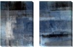 【キャンバスパネル】アートパネル アクリル絵の具と油絵の具の背景 抽象画(2枚セット)