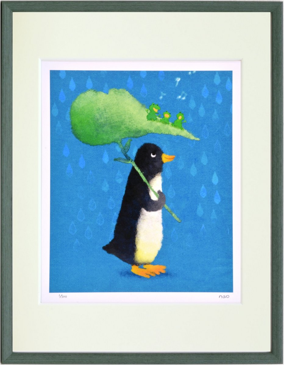 絵画 壁掛け】合唱カエルとペンギン(菜生) - 絵画や壁掛け販売｜日本