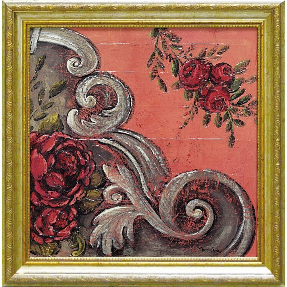 【絵画】ジェニファー ランネ「ヴィンテージ ファブリック フローラル」